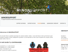 Tablet Screenshot of minorsupport.dk